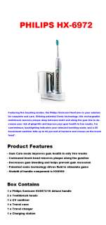   Philips Sonicare HX6972 Sonic Electric Toothbrush with UV Sanitiser