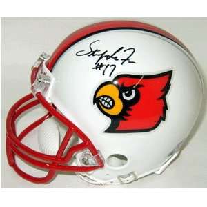  Stefan Lefors Signed Cardinals Mini Helmet: Sports 