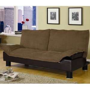  Coffee & Brown Futon Sofa Bed