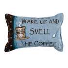Simply Home Wake Up and Smell the Coffee Decorative Throw Pillow 9 x 