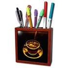 3dRose LLC Coffee Tea   Coffee Cup   Tile Pen Holders