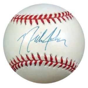 : Nick Johnson Autographed/Hand Signed AL Baseball NY Yankees PSA/DNA 
