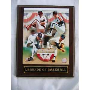  Nolan Ryan Hall of Fame Legends of Baseball Plaque Sports 