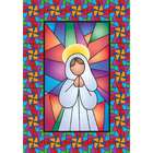 Toland Home Garden Stained Glass Angel House Flag (28 x 40)