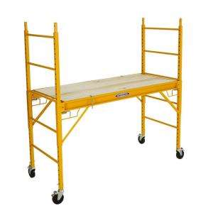Werner 6 ft. Steel Rolling Scaffold 1000 lb. Load Capacity  
