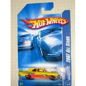   Yellow And Red Chrome Base Collectible Collector Car Mattel Hot Wheels
