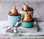 Individual pear and chocolate cake pots thumbnail cac961a9 27dd 4577 