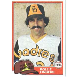 1981 Topps Baseball Card (NrMT Condition) #229 Rollie Fingers San 