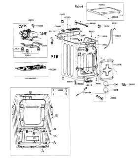 SAMSUNG Washer Motor assy Parts  Model WF317AAG/XAA 