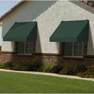 Sunsational Products Classic Window Awning   Forest Green   Size: 4 