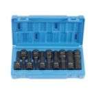 Grey Pneumatic 10 Piece 1/2 Drive Hex Impact Socket Set