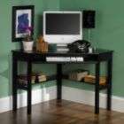 Southern Enterprises, Inc. Contemporary Corner Computer Desk   Black