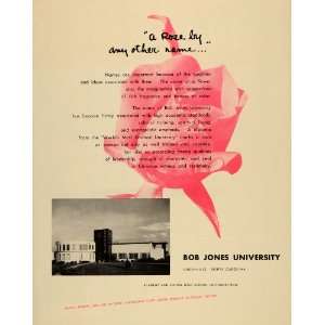  1952 Ad Bob Jones University Greenville Christian Music 