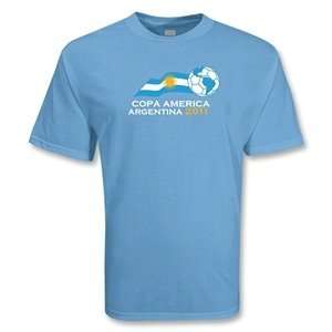Euro 2012   Copa America Official Logo T Shirt (Sky):  