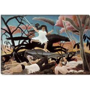War (The Horseride of Discord) 1894 by Henri Rousseau Canvas Painting 