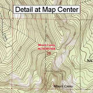 USGS Topographic Quadrangle Map   Mount Casey, Idaho (Folded 