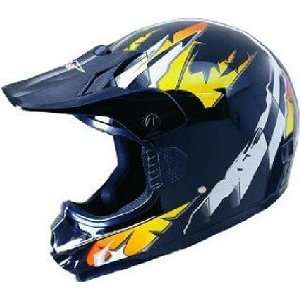  Typhoon Adult Motocross Helmet Black X Large Sports 