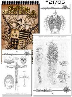   Reference Book Skribbles Sketches Skulls VOL 2 Levi Smith Masks  
