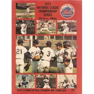  1973 New York Mets NLCS Official Scorecard   Sports 