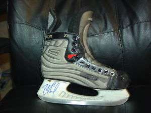 Rick Nash Columbus BlueJackets Autographed Hockey Skate COA  
