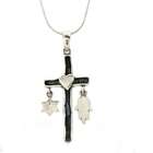  Sterling Silver Faith Bond Cross Necklace