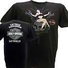 Harley Davidson Las Vegas Dealer Tee T Shirt TAN LARGE #TSX  