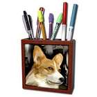 3dRose LLC Dogs Corgi   Corgi   Tile Pen Holders
