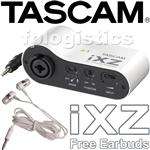 Tascam iXZ Mic Instrument Interface for iPad iPhone iPod Touch w 
