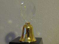 New Swarovski Crystal Handle Gold Miniature Bell  
