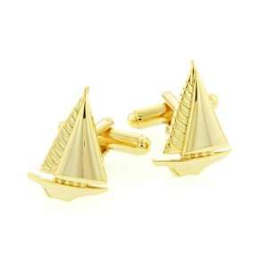   yacht or sailboat cufflinks with presentation box. Made in the USA