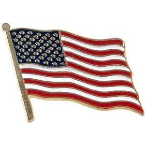  USA Flag Lapel Pin Standard Longer Pole Jewelry