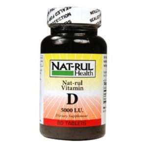 Vitamin D Tablets 5000iu Nat rul, 60 