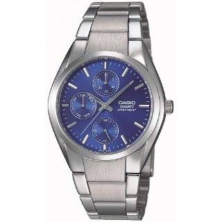 Casio Mens MTP1191A 2A Blue Silvertone Analog Bracelet Watch