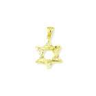 VistaBella Polished 14k Yellow Gold Star Of David Jewish Pendant
