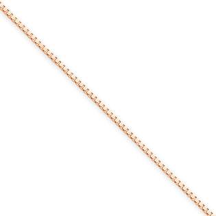   chain bracelets 14k Rose Gold Box Link Chain Length 8 