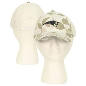   Floral Pattern Slouch Style Adjustable Hat  White: Sports & Outdoors