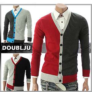 Youstars Mens Casual V neck Button Cardigan Sweater (019Z)  