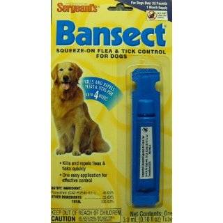 Sergeants Bansect Squeeze on Flea & Tick Control for Dogs
