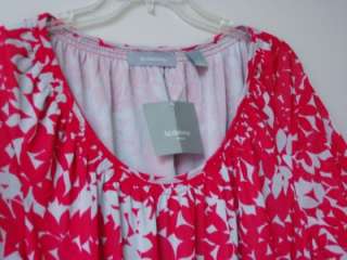 NWT Liz Claiborne neon pink pastel blouse top shirt 2X  