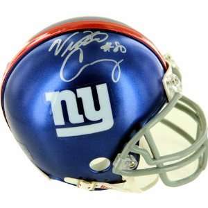  Victor Cruz New York Giants Autographed Mini Helmet with 