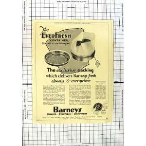    1930 Advertisement BarneyS Tobacco England
