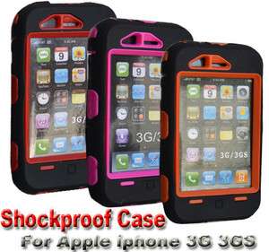   ShockProof Heavy Duty Tough Case Cover For Apple iphone 3G 3GS  
