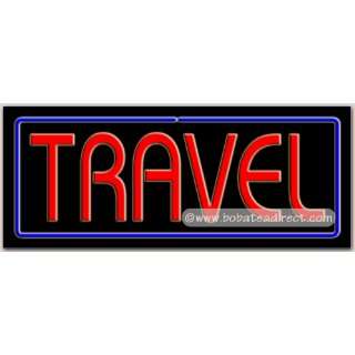  Travel Neon Sign (13H x 32L x 3D) 