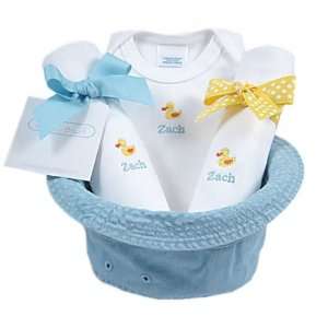    A Bucket Full of Baby Stuff (4 piece gift set)   Sailboat: Baby