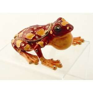  Frog bejeweled jewelry box 1: Home & Kitchen