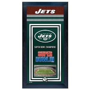  New York Jets Super Bowl Champions Framed Wall Art: Sports 