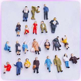 24 Painted Model Train People Figures Scale HO 1  87  