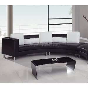 Global Furniture 919 Black/ White 2 Piece Modular Sectional 919 BW MOD 