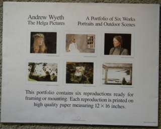 Helga Portfolio by Andrew Wyeth ~ Signed by Helga  