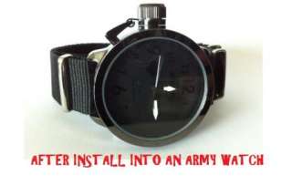 INFANTRY Military Black Watch Band Nato Nylon Strap 20mm / 22mm 28cm 